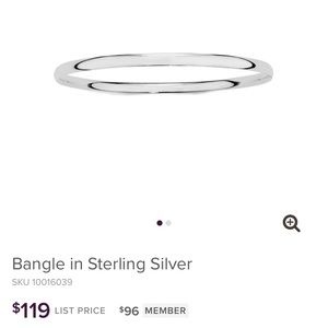 Michael hill sterling silver bangle